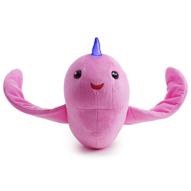 Fingerlings HUGS - Rachel (Pink Glitter) - Interactive Plush Narwhal - By WowWee