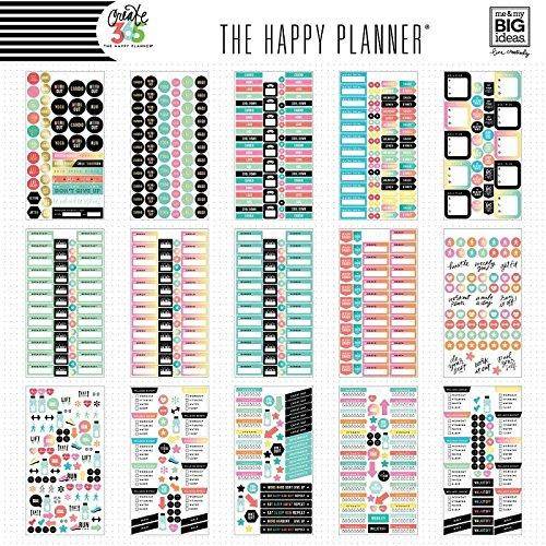me & my BIG ideas Happy Planner Value Pack Stickers Fitness - Work It Out - 1475 Stickers