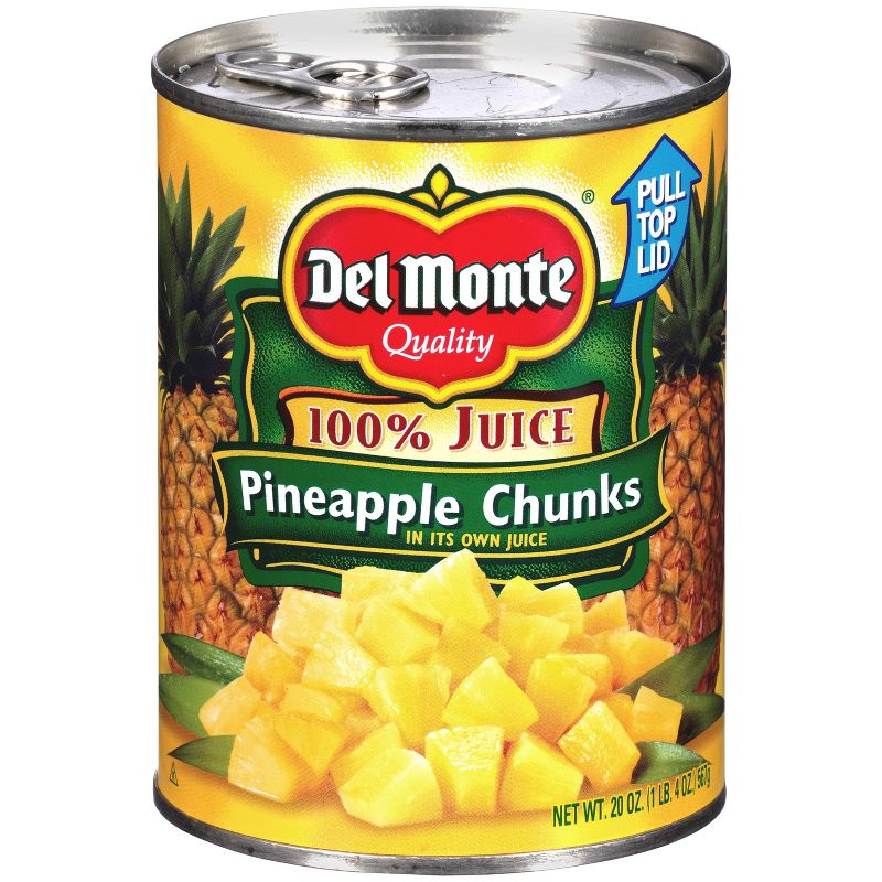 Del Monte Pineapple Chunks in 100% Juice 20oz