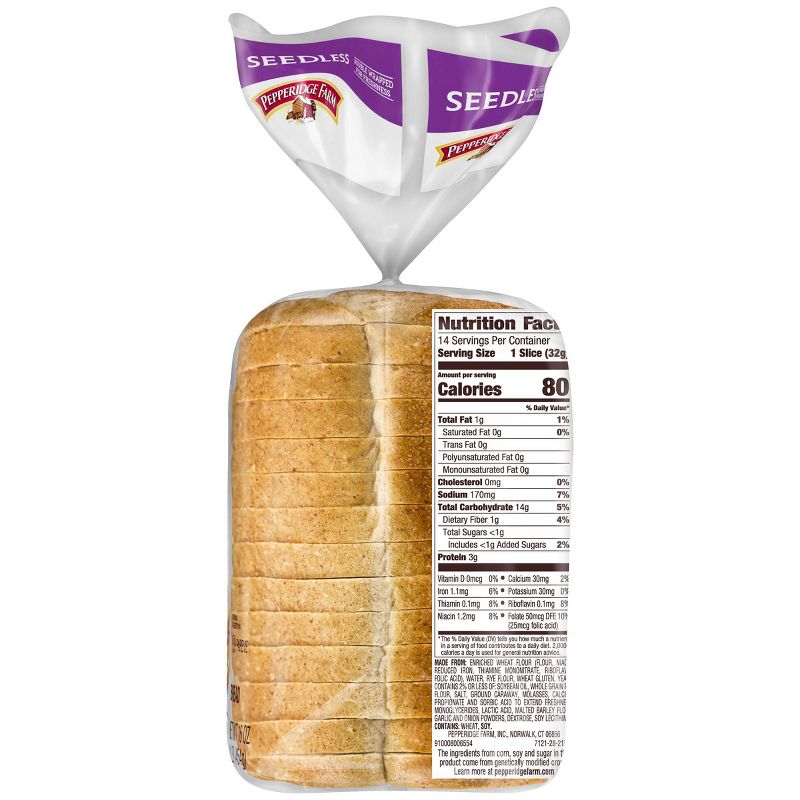 Pepperidge Farm Jewish Rye Seedless Bread - 16oz