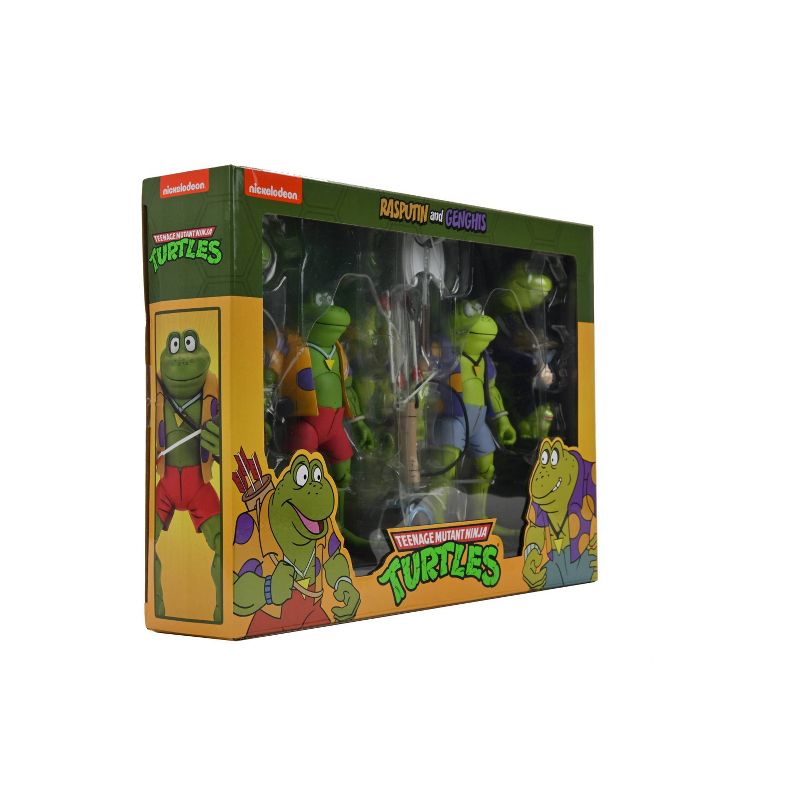 Teenage Mutant Ninja Turtles (Cartoon) – 7" Scale Action Figure –Genghis & Rasputin Frog  2 pack
