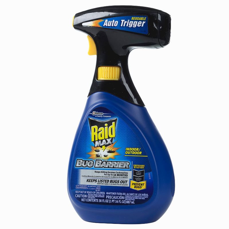 Raid Max Indoor/Outdoor Bug Barrier - 30 fl oz