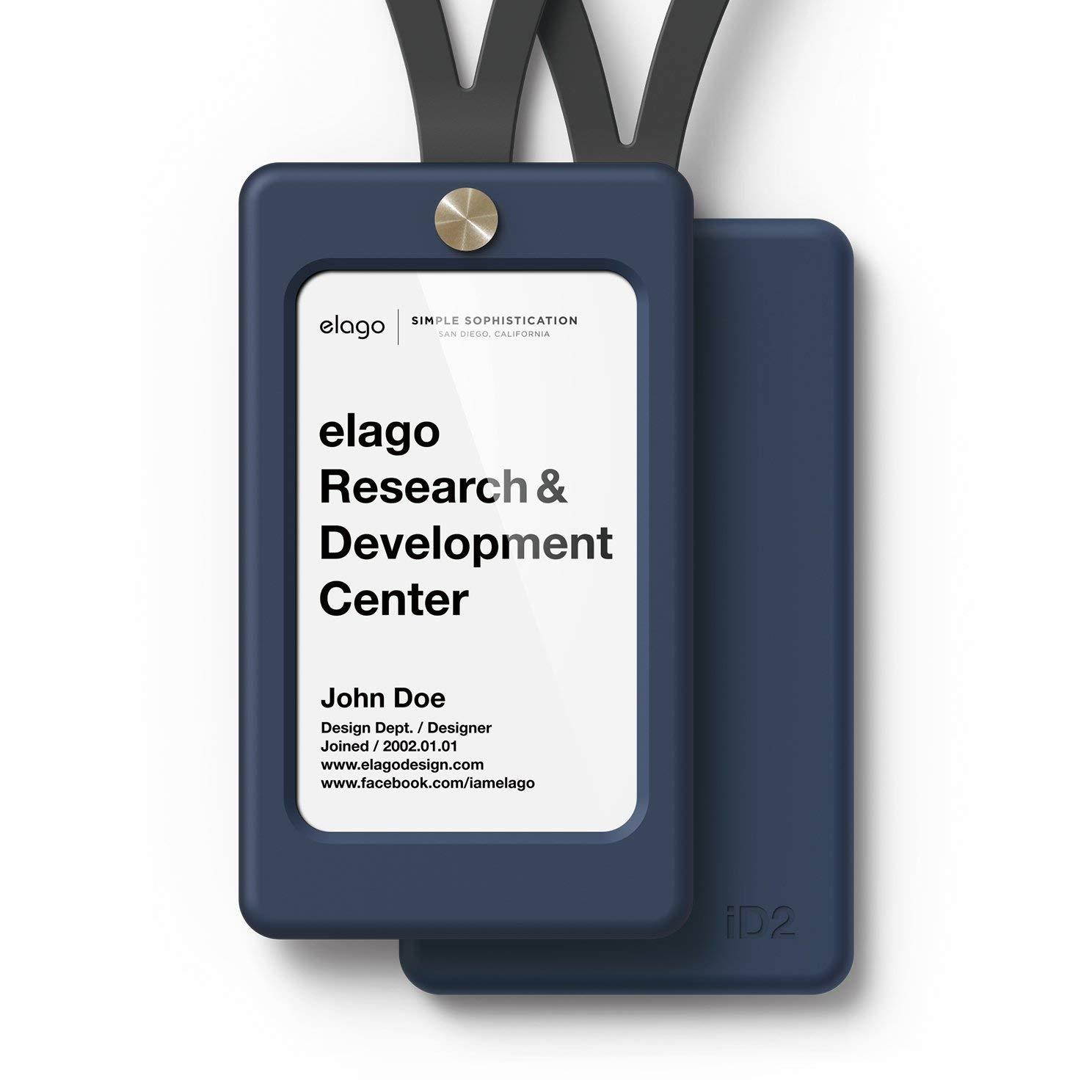 elago ID2 Silicon ID Card Holder (Able to Hold 2 Cards) (Jean Indigo)