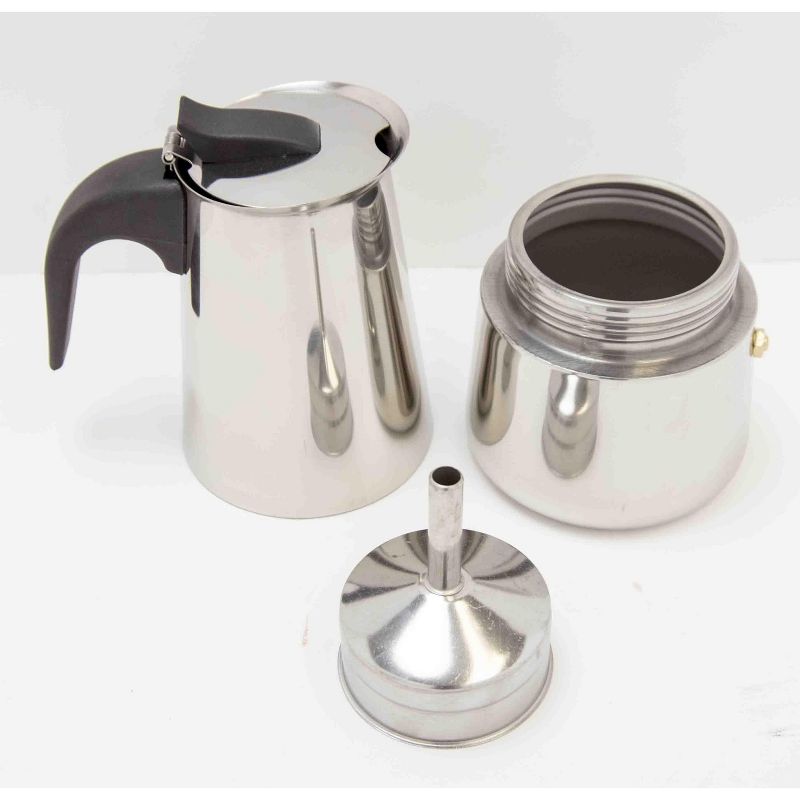 Bialetti 3 Cup Moka Stovetop Espresso Maker - Silver