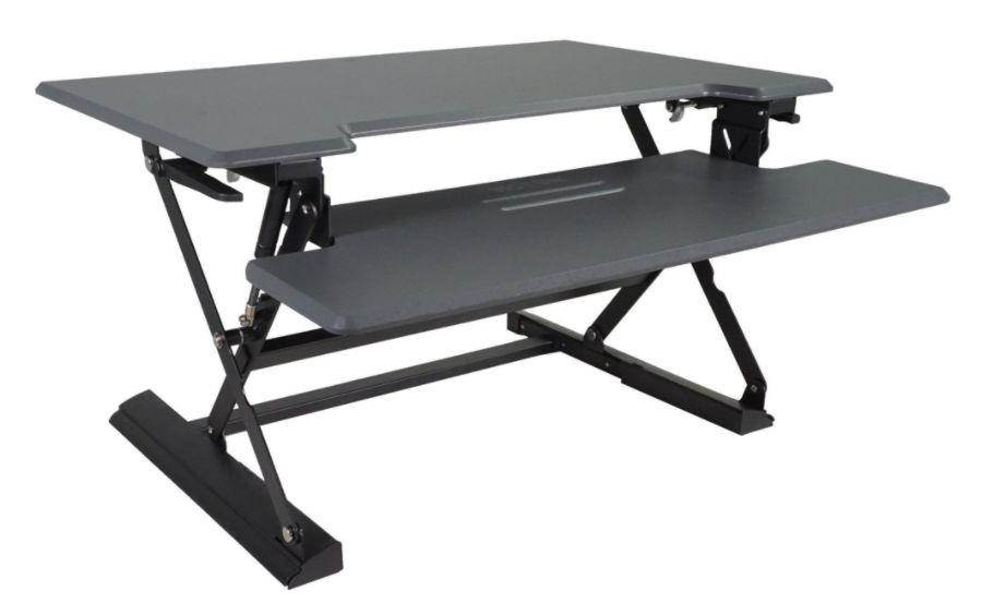 VICTOR TECH DCX760G Standing Desk, 36, Gray