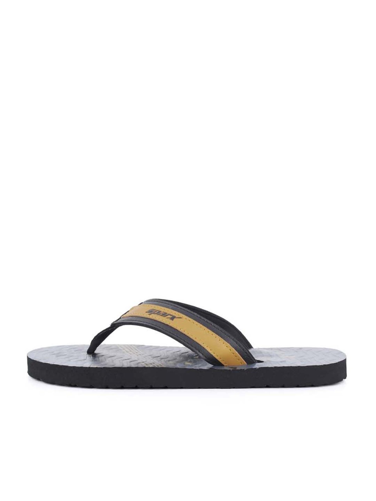 Sparx Men's Black Flip Flops