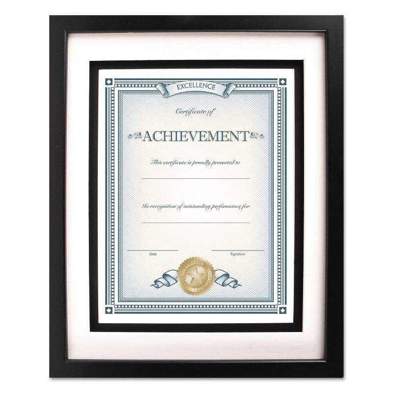 DAX Solid Wood Float Frame 8 x 10 Black N15989LT