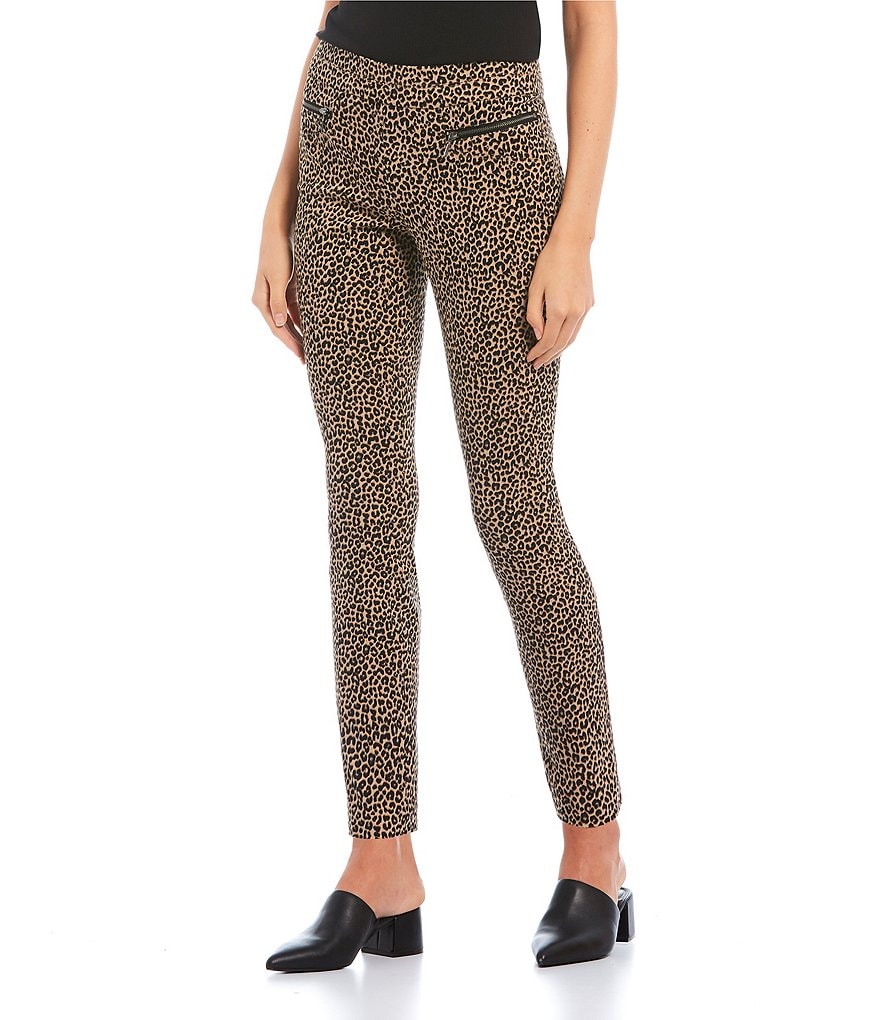 Takara Menswear Inspired Zip Pocket Animal Print Pants