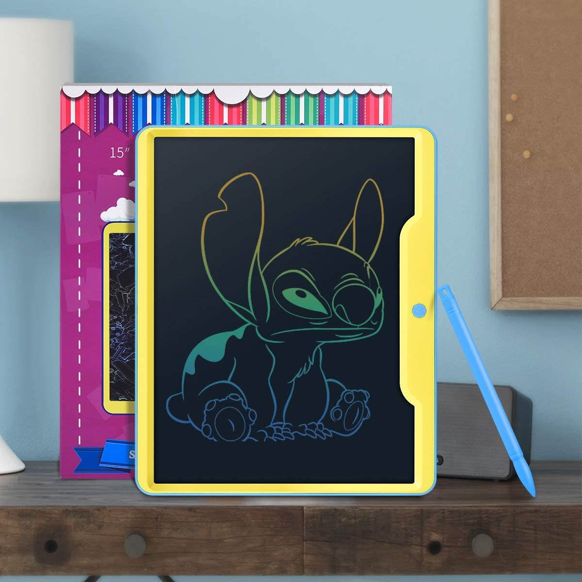 LEPAI WW1903-D-Z 15-inch Children's LCD Writing Tablet Digital Graffiti Drawing Board Electronic Handwriting Notepad with Pen