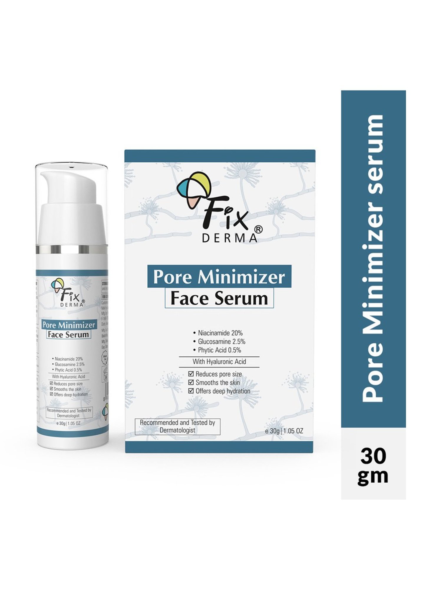 Fixderma Pore Minimizer Face Serum for Men & Women - 30 gm