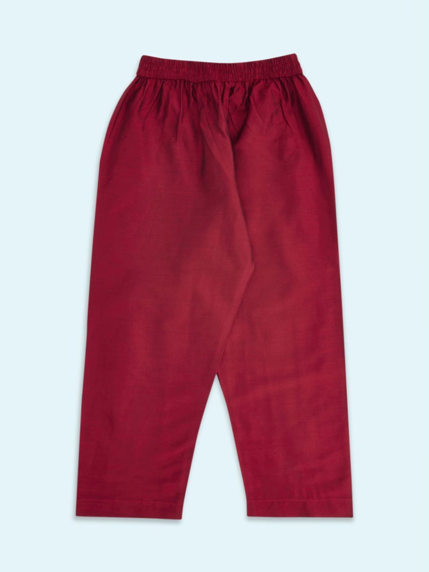 Indus Route by Pantaloons Kids Mustard & Pink Printed Full Sleeves Kurta Set