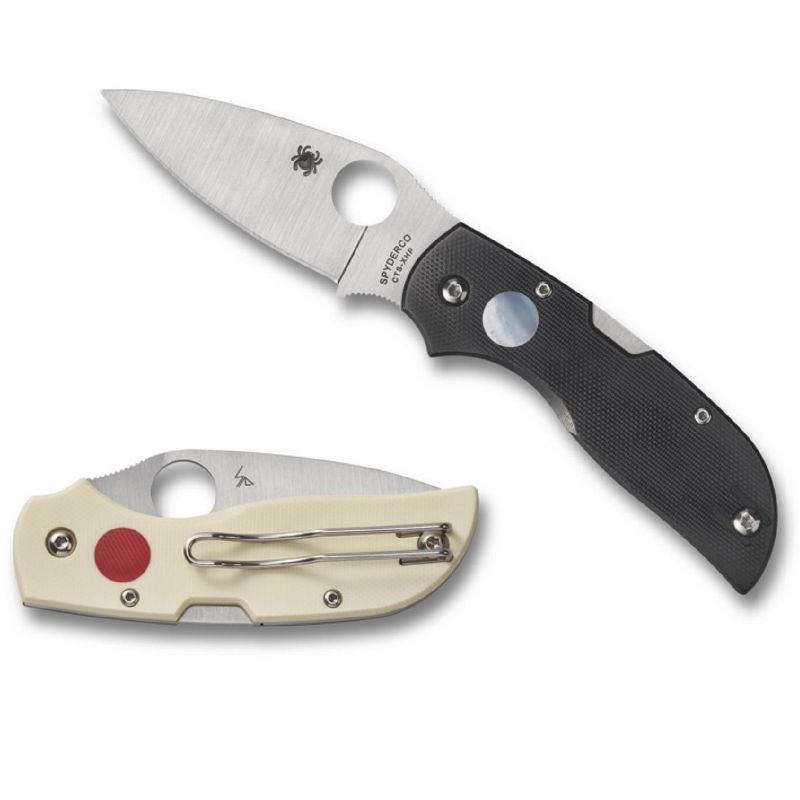 Spyderco Chaparral Folder 2.8in Blade Black-White G10 Handle