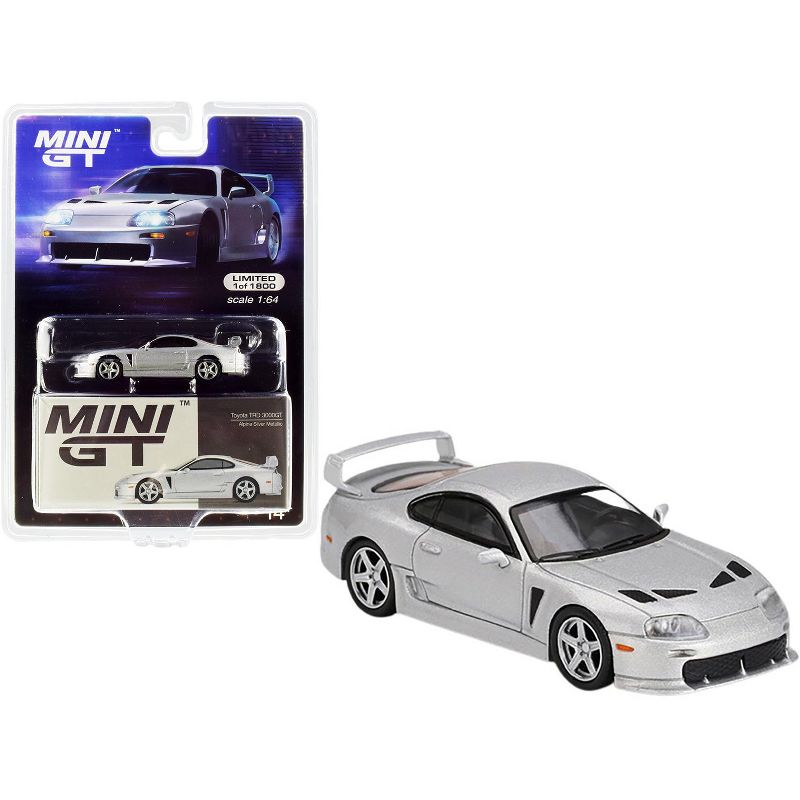 Toyota TRD 3000GT Alpine Silver Metallic Limited Edition to 1800 pcs Worldwide 1/64 Diecast Model Car by True Scale Miniatures