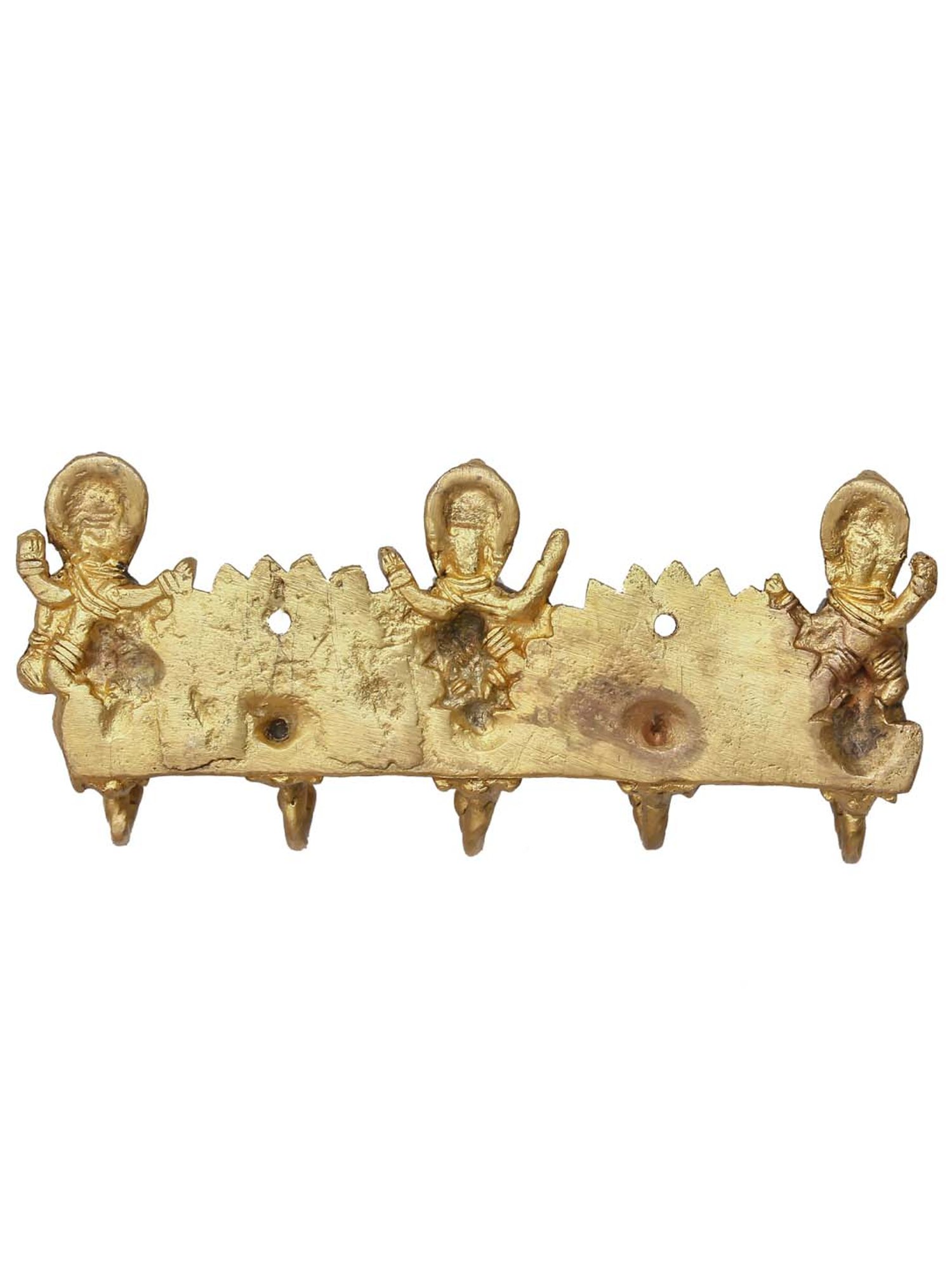 Art Street Black Mdf Jharokha Jali Square Hanging Ornaments Wall Art - Set of 4