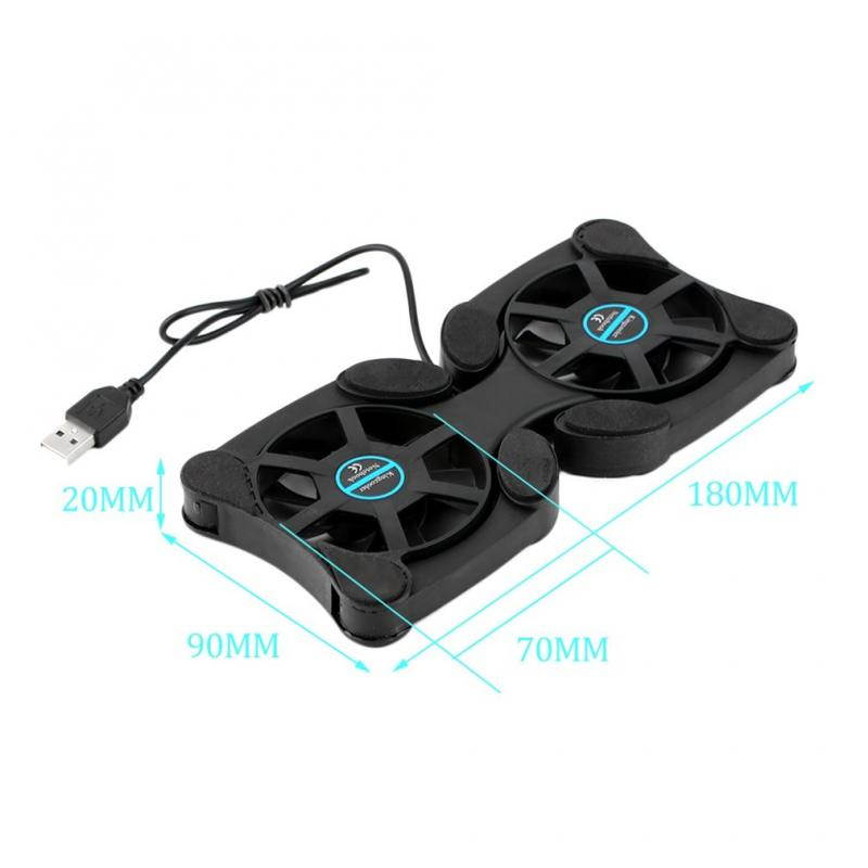 Madeng Laptop Cooling Pads Usb With Double Fans Mini Octopus Non Slip Mats New Foldable