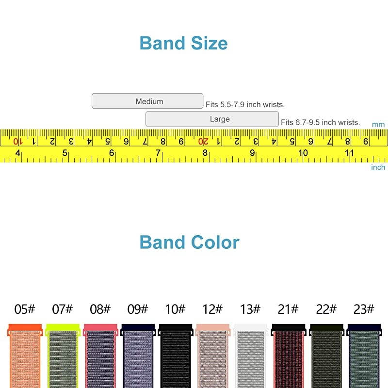 Compatible with Garmin Forerunner 920XT Band Replacement Pins and Pin Removal Tool Sport Mesh Strap for Garmin 920XT Accessory Watch Bands Nylon Weave Watchband 12 L6795 in