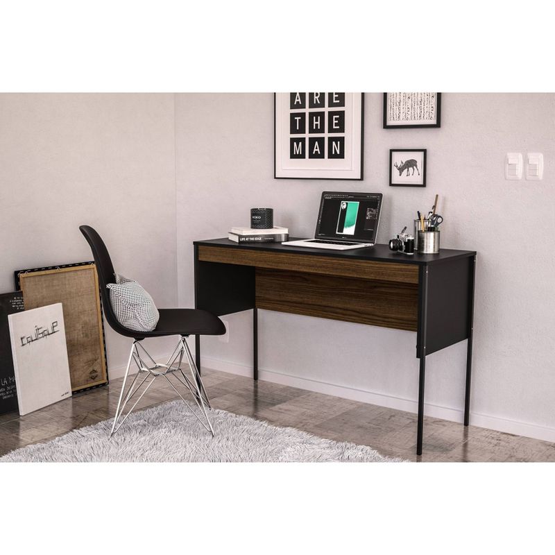 Mallorca Desk Black/Dark Brown - Chique