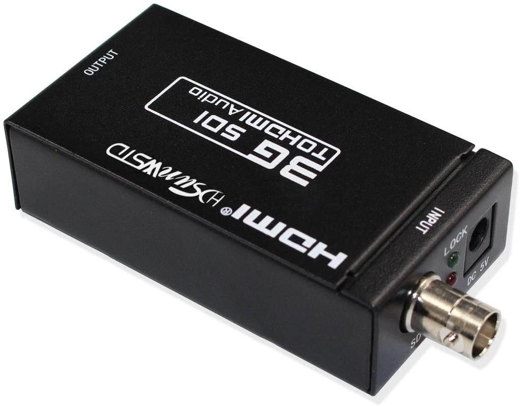 SDI to HDMI Adapter Video Converter Mini 3G HD 720p/1080p Sdi Hdmi Adapter for HD-SDI and 3G-SDI Signals