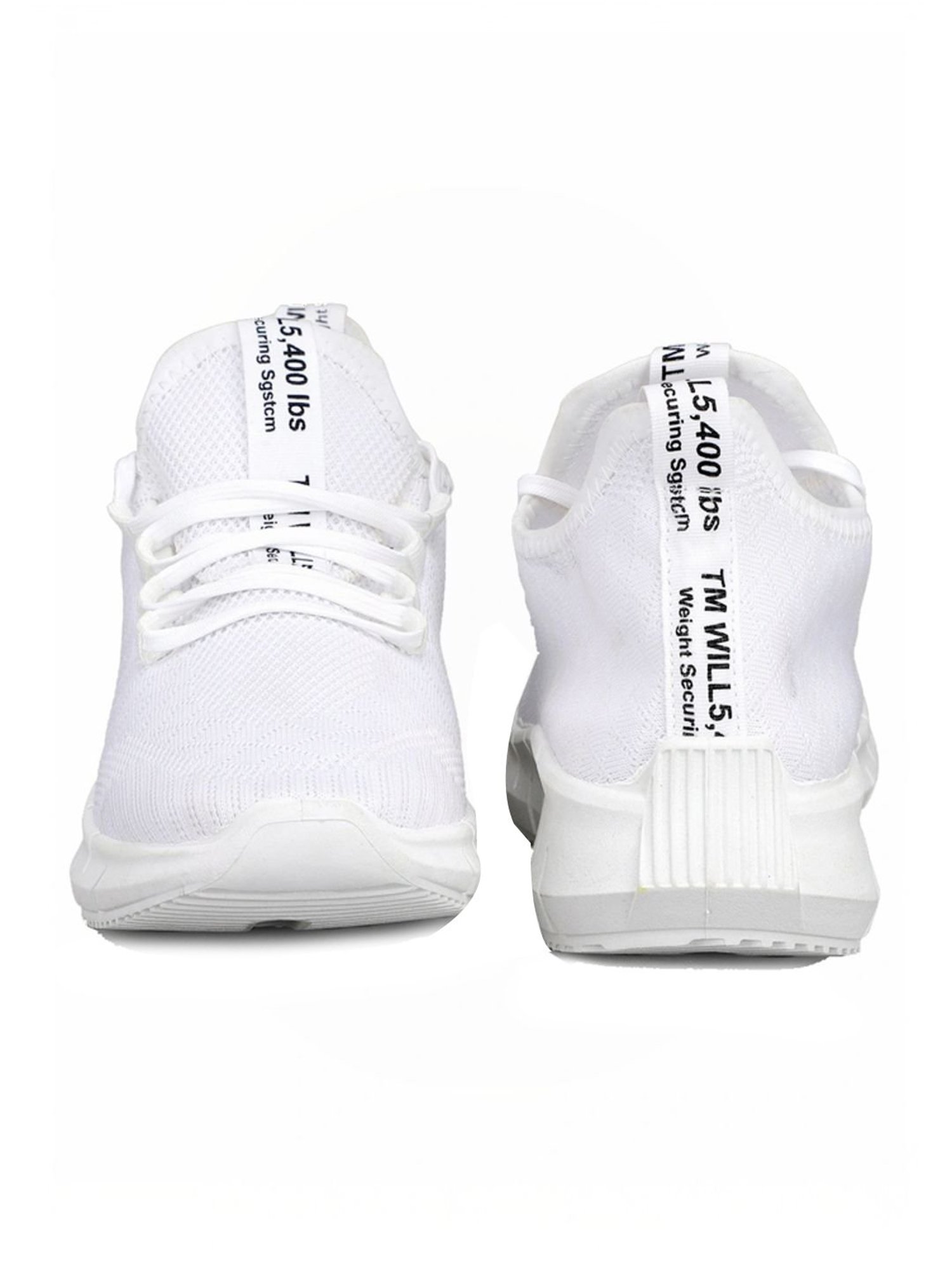 Rapid Box Men's White Running Shoes