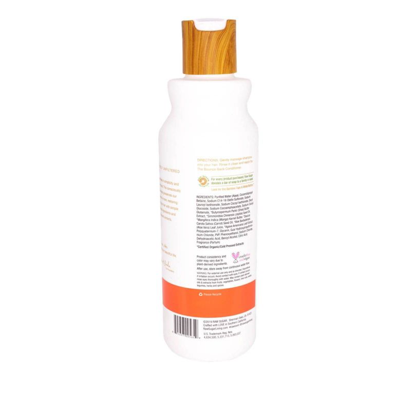 Raw Sugar Shampoo Mango Butter + Agave + Carrot Oil - 18 fl oz