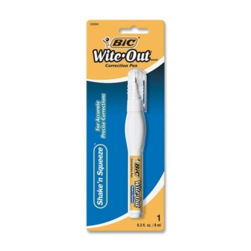 Bic WOSQPP11 correction Pen Fast Drying Needlepoint Tip 8ml WE