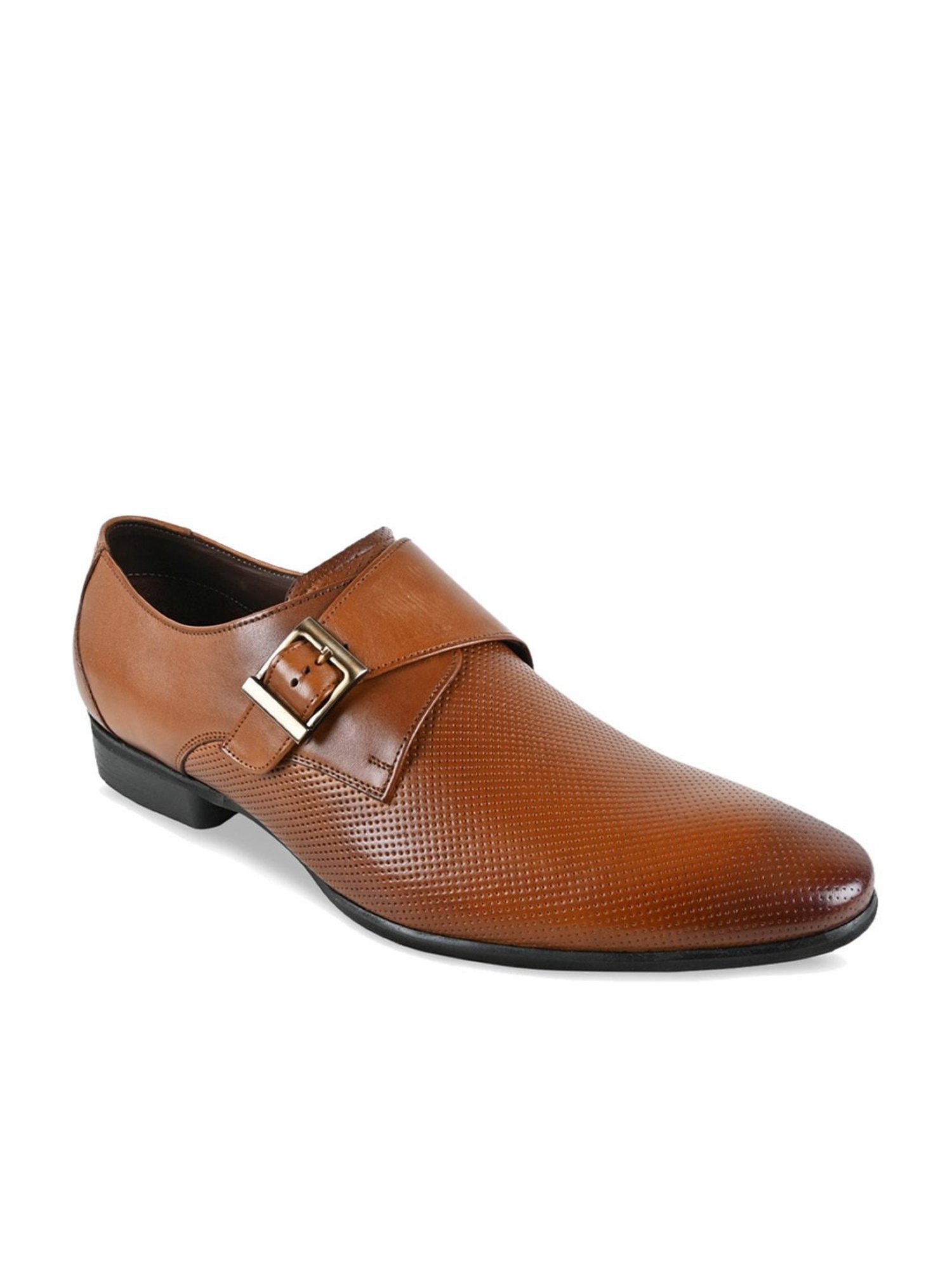 Imperio by Regal Men's Tan Monk Shoes