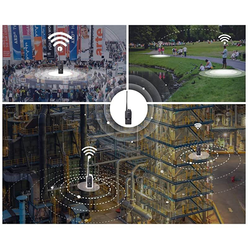 FPEN10A 20 Channels 2 Way Radio with Group Talk Function, UHF Long Range Handheld Walkie Talkie 2 Watts (20)