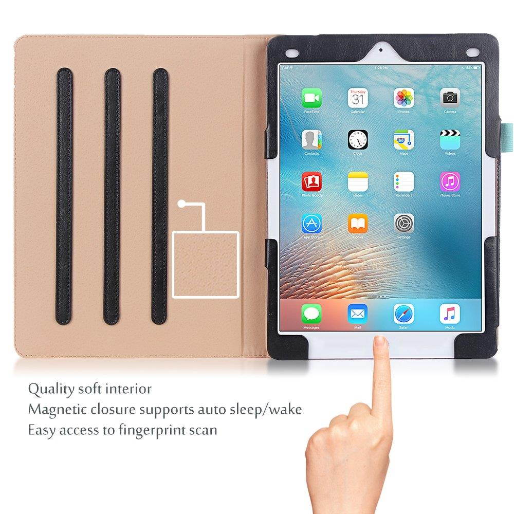 iPad Pro 9.7 Case - ProCase Stand Folio Case Cover for Apple iPad Pro 9.7 Inch 2016, with Multiple Viewing Angles, Document Card Pocket - Aztec1