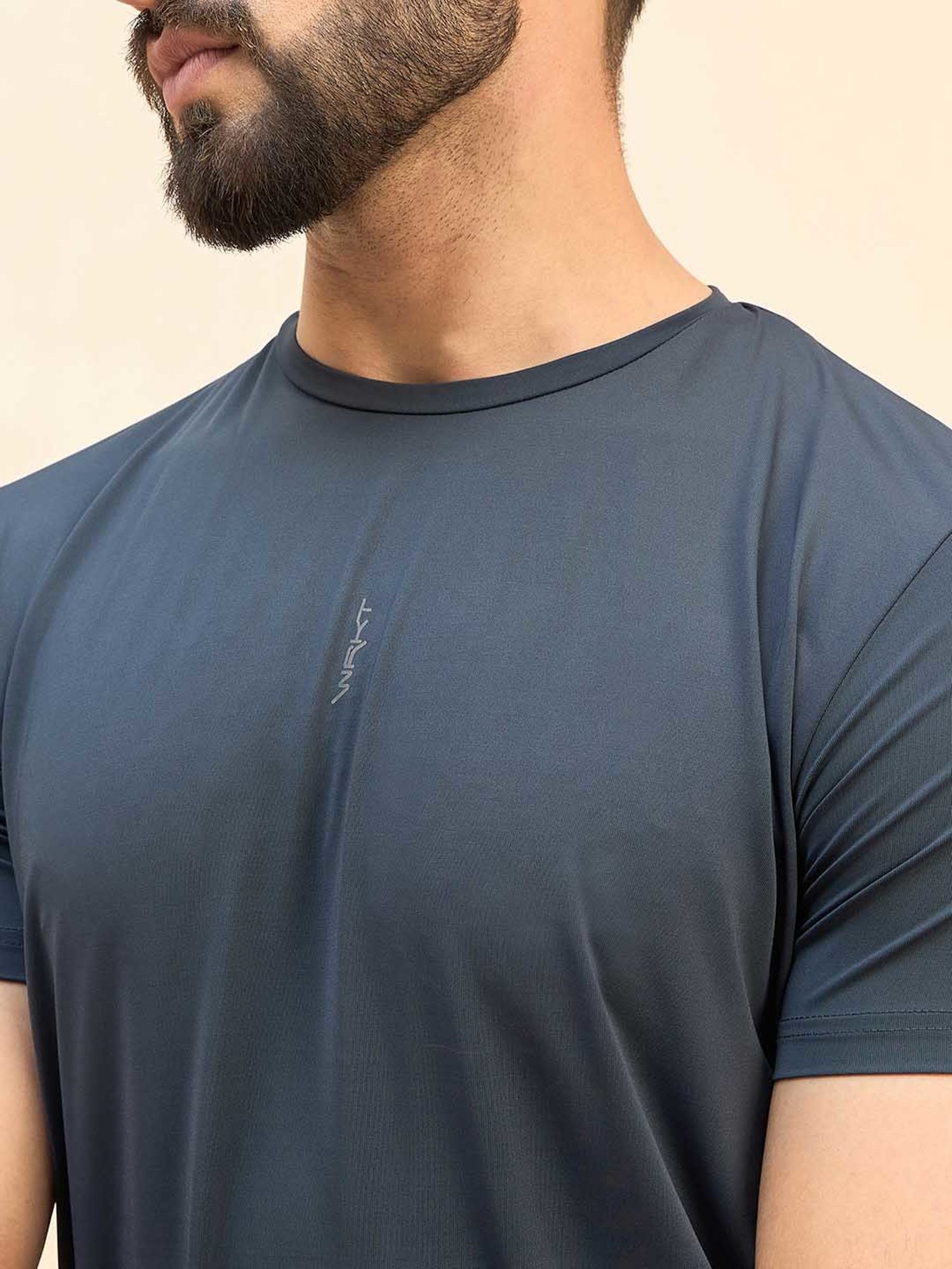 Sweet Dreams Grey Regular Fit Printed Crew T-Shirt