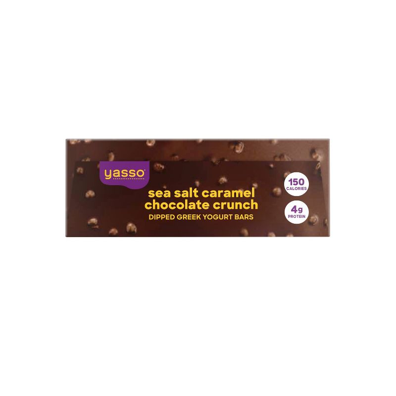 Yasso Frozen Greek Yogurt Indulgent Caramel Dark Chocolate Crunch - 4ct