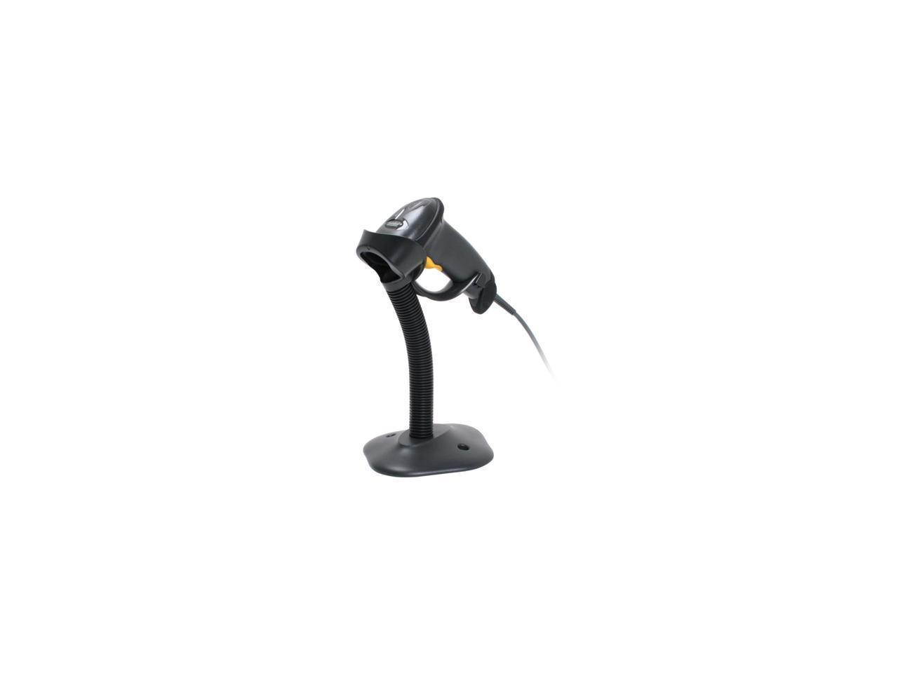 LS2208-SR Zebra Symbol LS2208 Corded Handheld 1D Laser Barcode Scanner, USB, RS232, KBW, TGCS (IBM) 46XX over RS485, USB Kit, Black - LS2208-SR20007R-NA