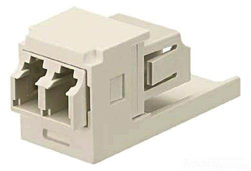 Panduit CMDSLCEI Multi-Mode Adapter Module with Phosphor Bronze Split Sleeve, Electric Ivory
