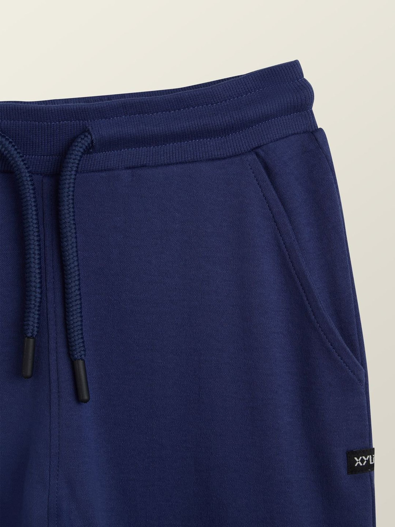 XY Life Kids Blue Cotton Relaxed Fit Joggers