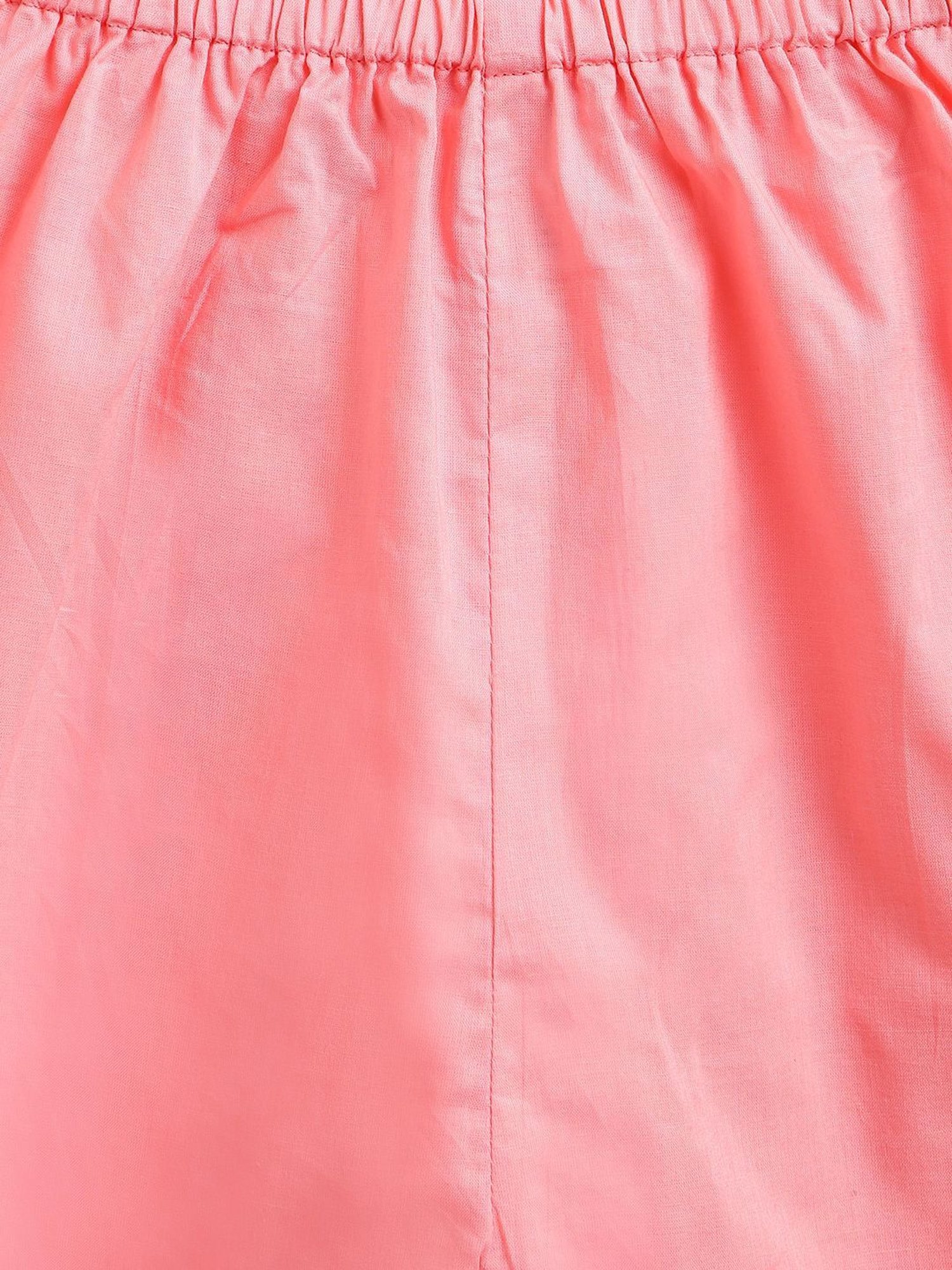 Campana Kids Yellow & Peach Cotton Floral Print Kurta Set