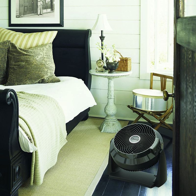 Lasko 3637 Air Flexor Remote Control 3-Speed High Velocity Standing Pivoting Floor Fan with Wall Mount, 7 Hour Timer, and Removable Front Grill, Black