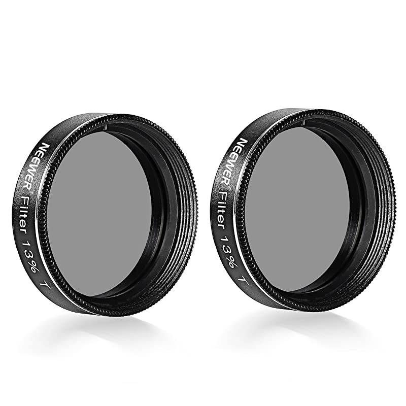 2Pack 125 inch NeutralDensity 13 Percent Transmission Telescope Eyepiece Moon Filters