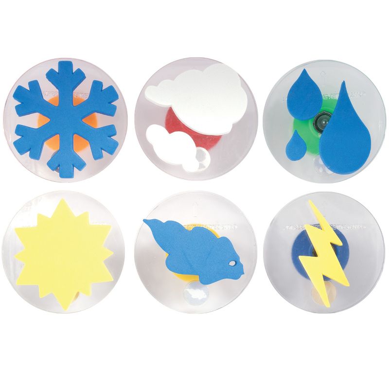 Ready 2 Learn Giant Stampers - Weather Patterns - Set of 6
