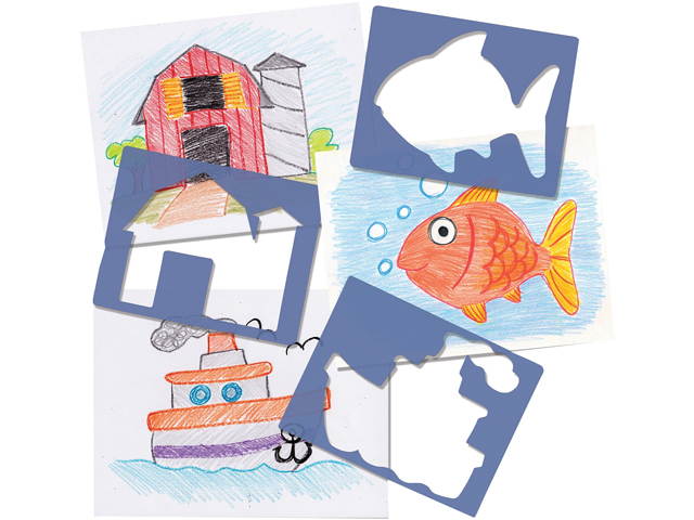 Roylco R5522 Child's First Stencil Set, 15/Pack