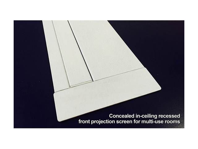 Elite Screens Evanesce B EB100HW2-E12 Electric Projection Screen - 100" - 16:9 - Recessed/In-Ceiling Mount