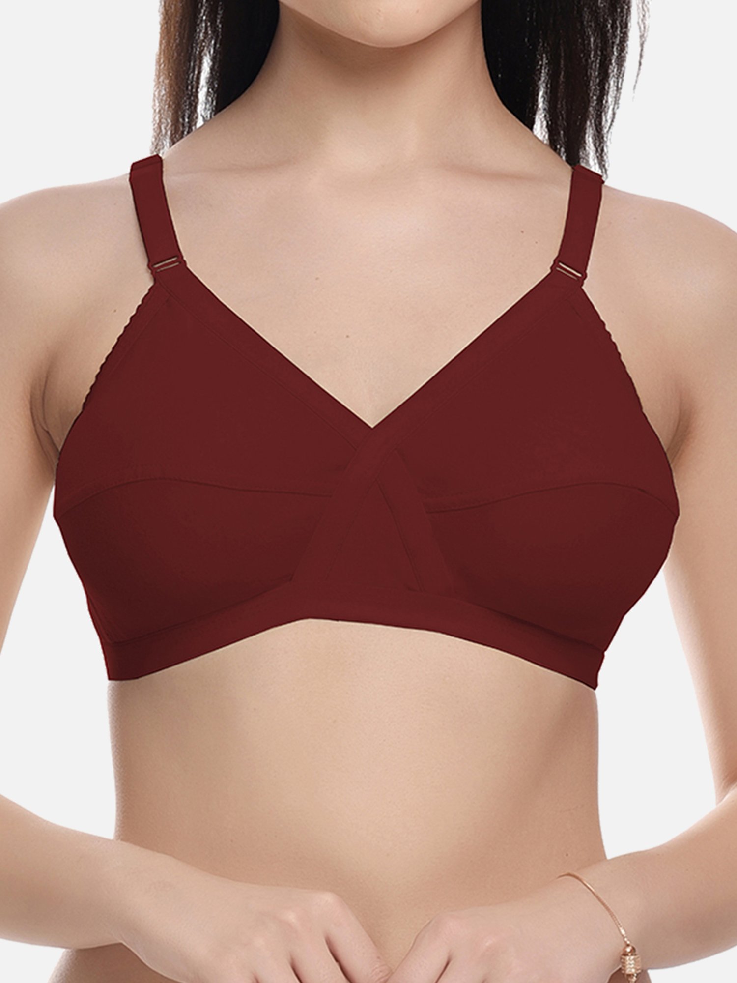 FIMS: Fashion is my Style Red & Maroon Everyday Bras - Pack Of 2