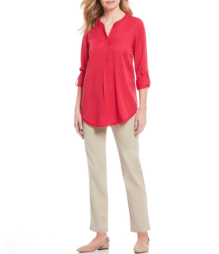 Westbound Petite Size Linen Capri Pants