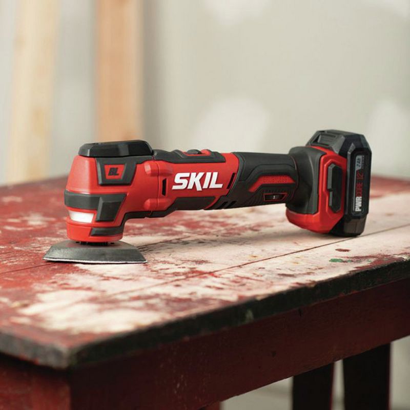 Skil OS592702 PWRCore 12 12V Brushless Lithium-Ion Oscillating Cordless Multi-Tool Kit (2 Ah)