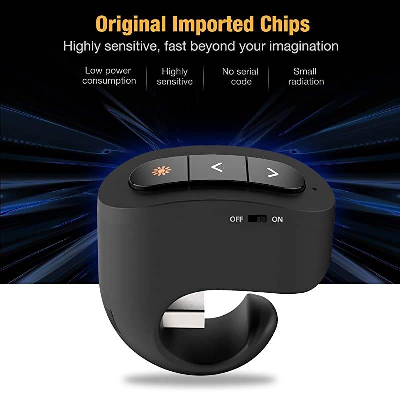 Presentation Clicker Powerpoint Clicker for Powerpoint Presentations  Wireless Presenter for Presentations Rechargeable Finger Ring Presentation Remote with RF 24GHz USB