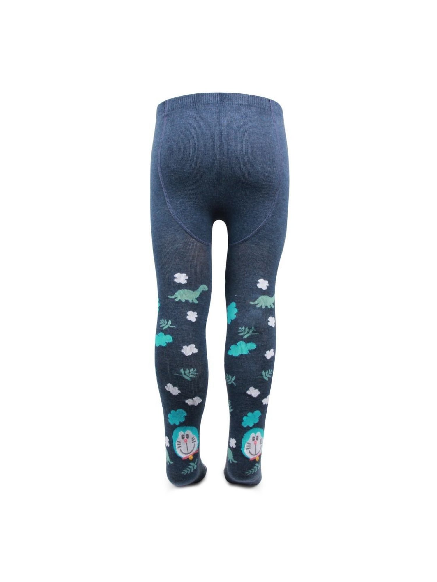 Bonjour Boys Light Navy Doraemon Print Tights