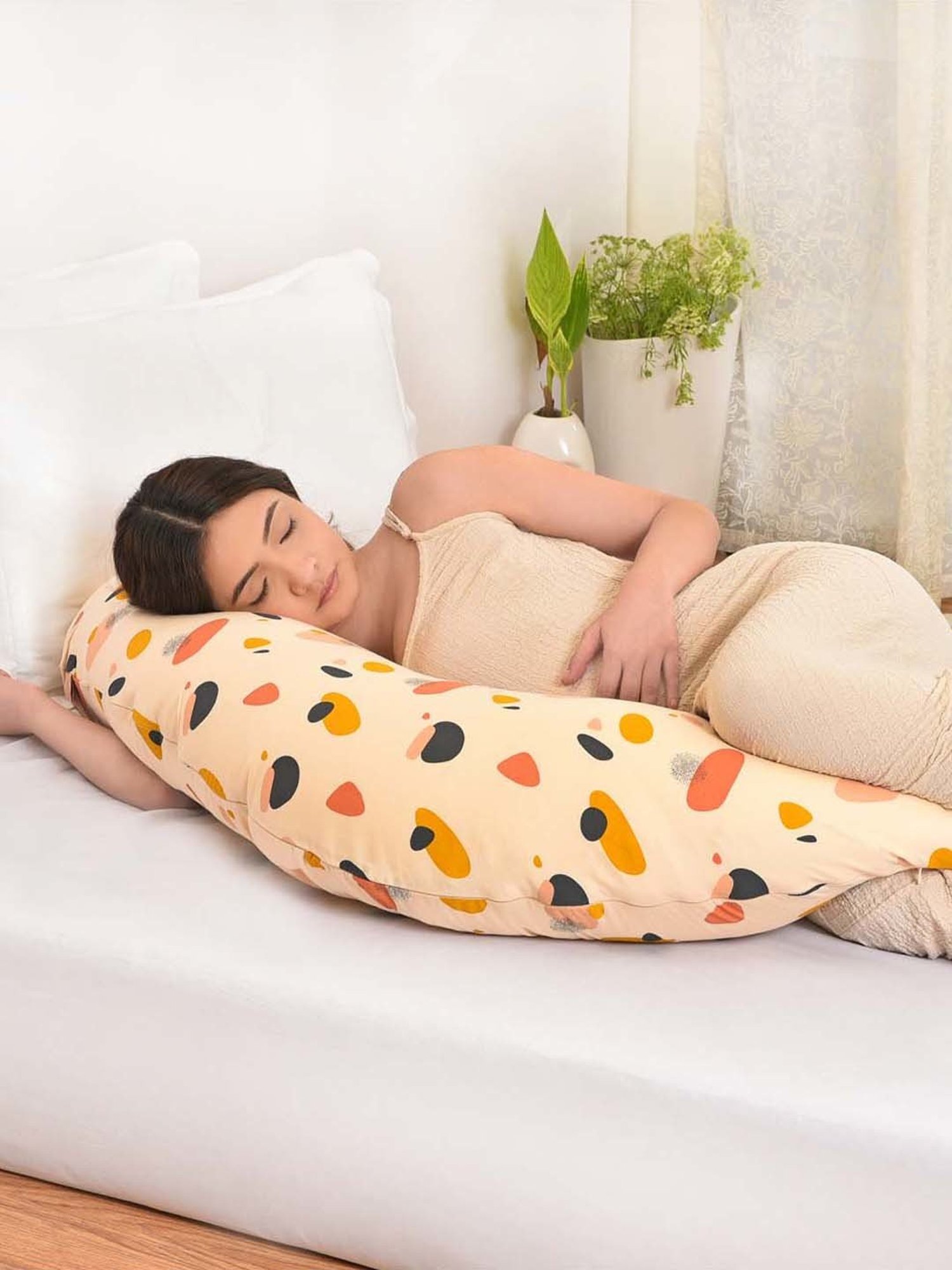 Miarcus Multicolor Cotton Day & Night Pregnancy Pillow