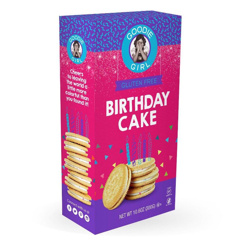 Goodie Girl Gluten Free Birthday Cake Creme Cookies - 10.6oz