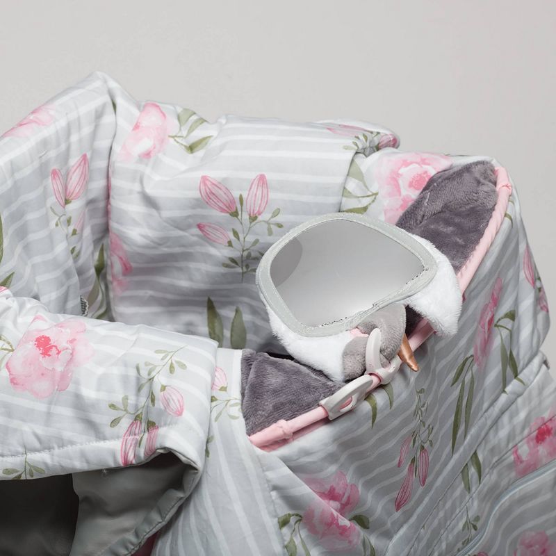 Boppy Preferred Shopping Cart and Restaurant High Chair Cover - Pink Gray Unicorn