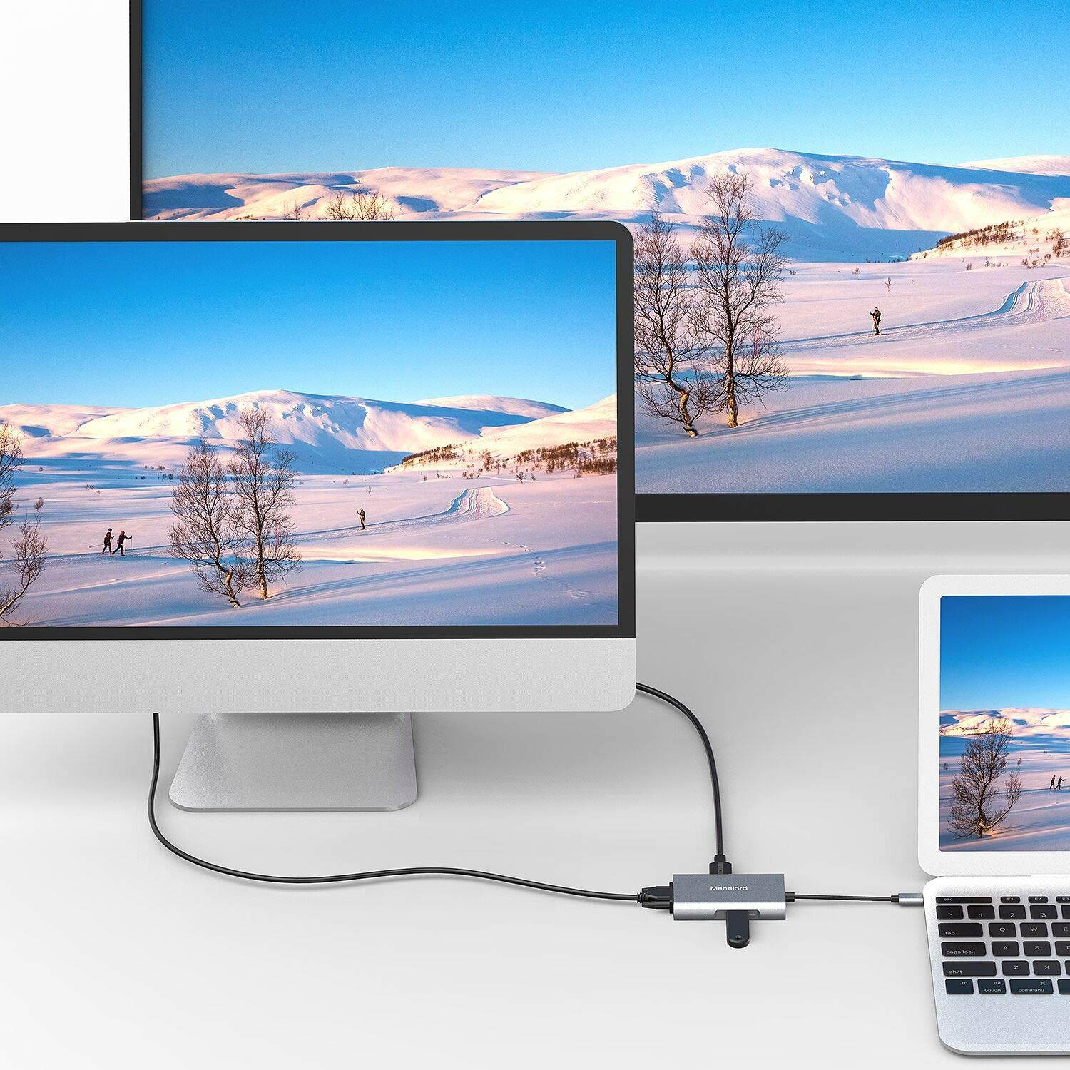 USB C to SD/MicroSD Card Reader, Nurbenn USB Type C[Thunderbolt 3] SD Adapter Compatible for MacBook Pro, MacBook,MacBook Air/iPad Pro 2018, Samsung Galaxy S10/S9/S8, Surface Book 2 and More - Gray