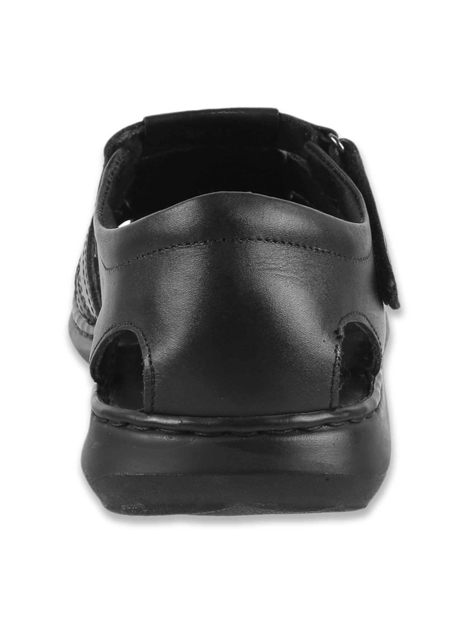 J.Fontini by Mochi Men's Black Fisherman Sandals