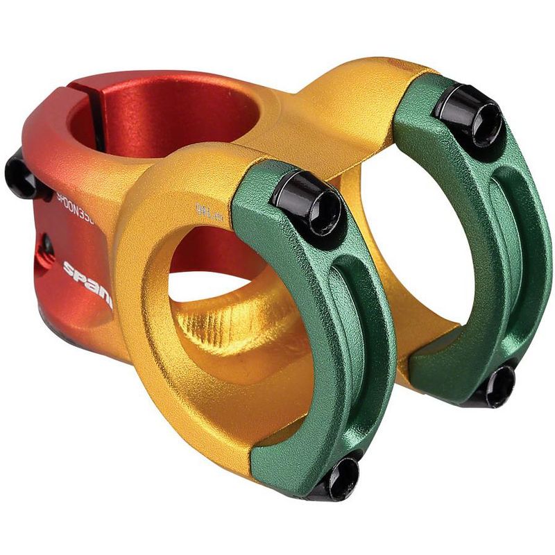 Spank Spoon Stem- Rasta Length: 45 Bar Clamp Diameter (mm): 35.0